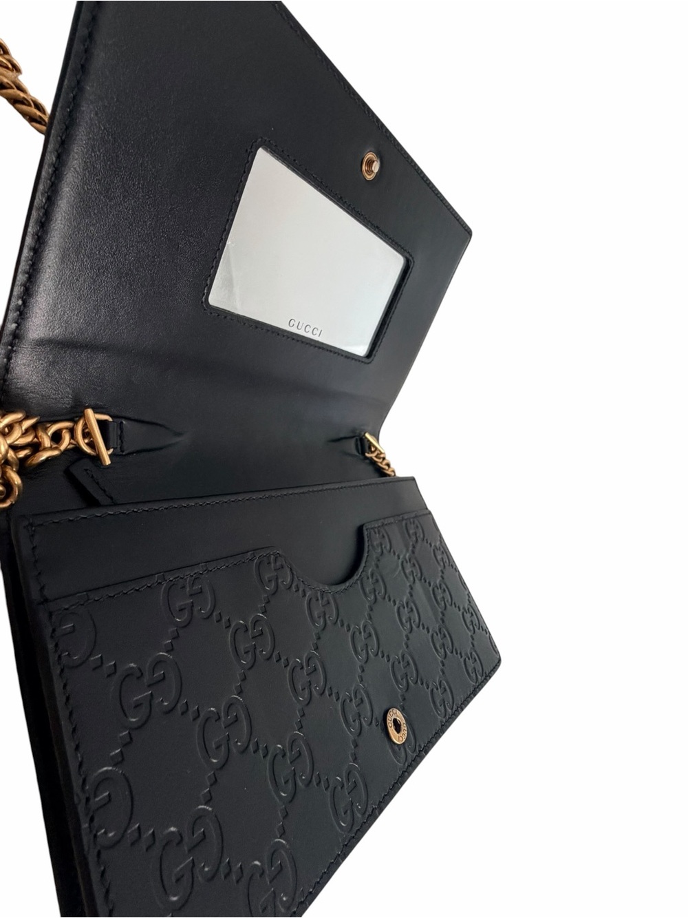 Authentic Guccissima Linea Cat Animalier Wallet On Chain- FREE COA - Picture 7 of 11